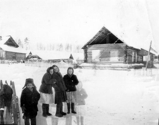 Dom w Bułtusuku (Krasnojarski Kraj, ZSRR), w którym na zesłaniu mieszkała rodzina Budkiewiczów.