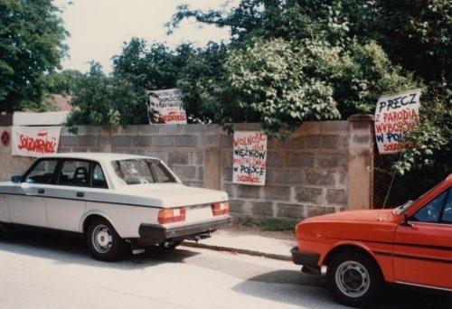Demonstracja w Szwecji przeciwko fałszowaniu wyborów w Polsce, w maju 1984