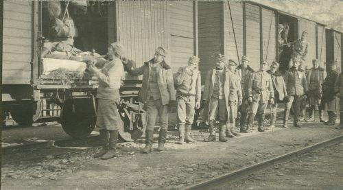 Druga Brygada Legionów Polskich podczas marszu w Karpaty, w październiku 1914
