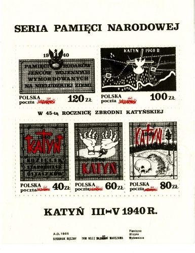 45. rocznica zbrodni katyńskiej, 4 kwietnia 1985