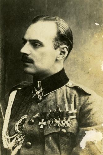 Władysław Anders w mundurze rotmistrza I Korpusu Polskiego, 29 września 1918