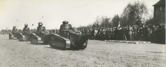 Parada wojskowa z udziałem Józefa Piłsudskiego w Poznaniu, 22 kwietnia 1921