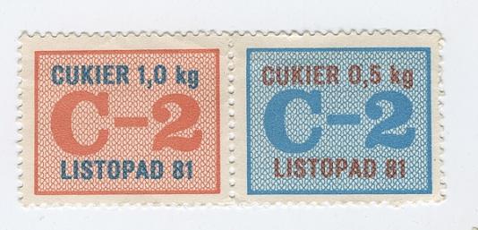 Kartki na cukier, z listopada 1981